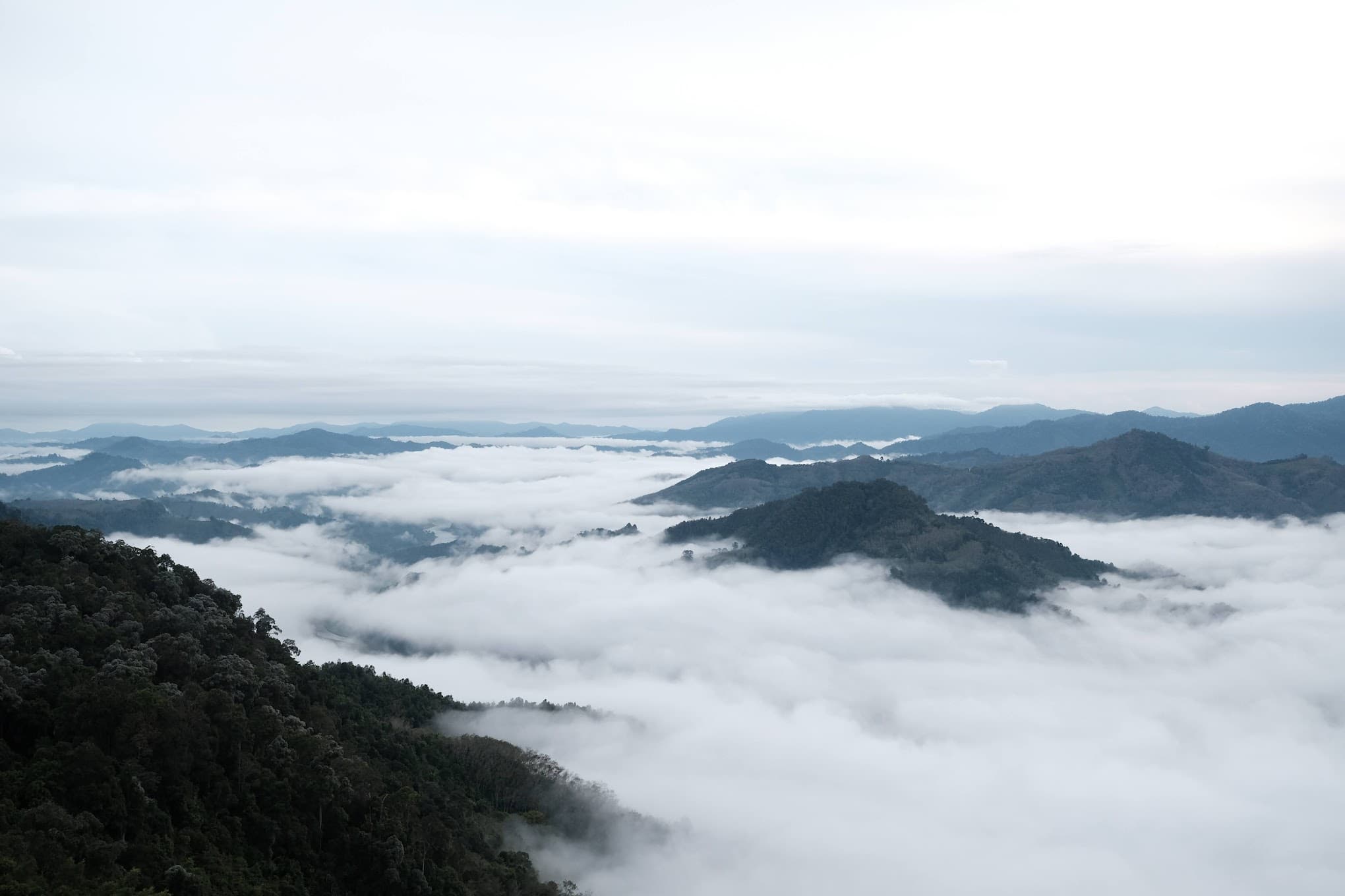 sea of mist, betong, thailand