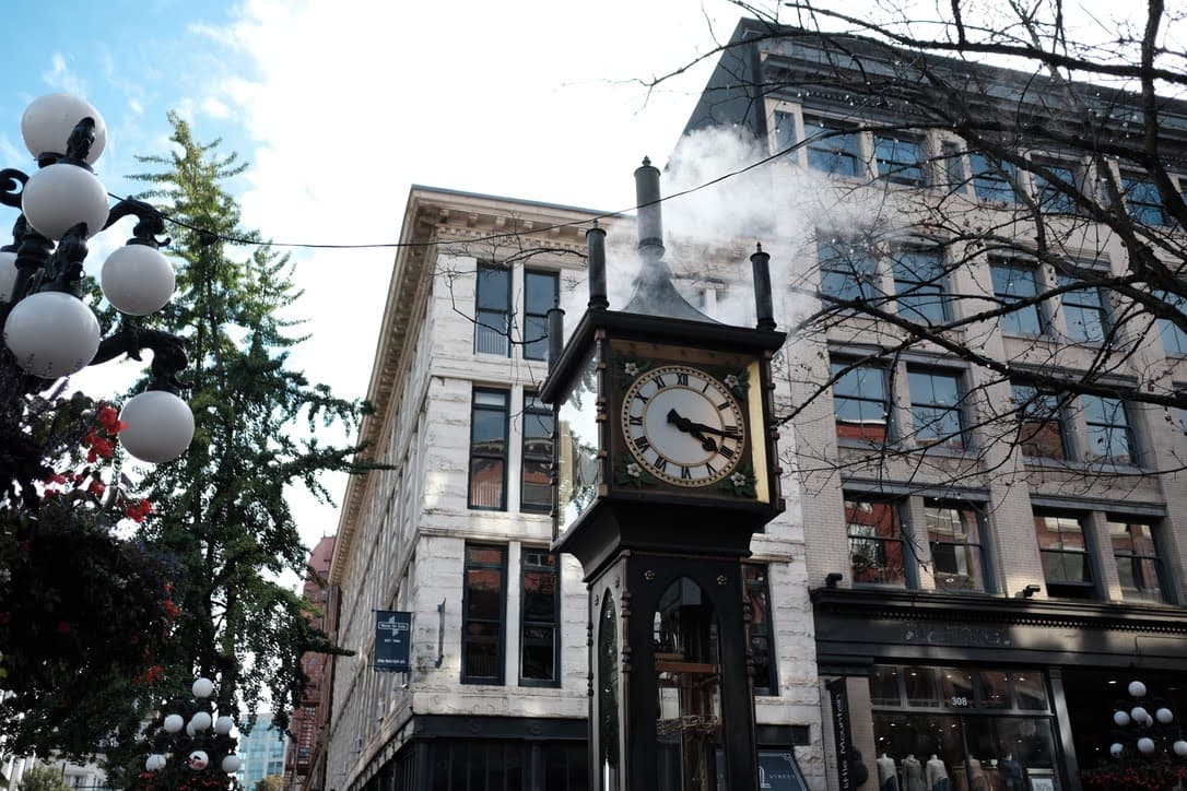 gastown steam clock, vancouver, canada